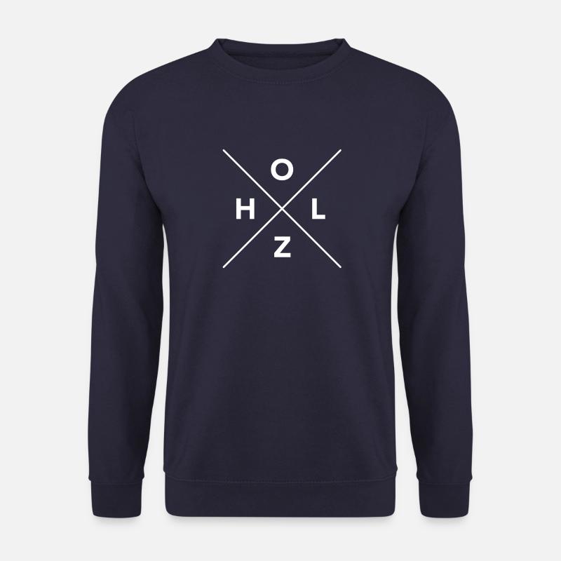 HOLZ SÄGE KETTENSÄGE GESCHENK WALD HOLZBRÜDER - Unisex Pullover - Navy