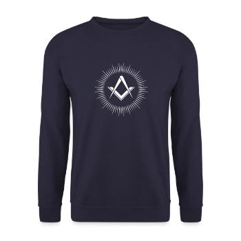 Freimaurer - Unisex Pullover - Navy - Vorne - Alina (178cm) & Michal (187cm)