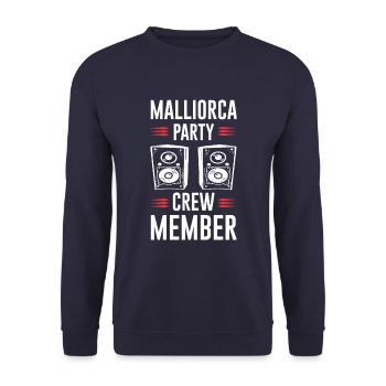 Mallorca Party Crew - Unisex Pullover - Navy - Vorne - Alina (178cm) & Michal (187cm)
