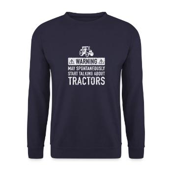 Originelles Geschenk für Landwirte - Unisex Pullover - Navy - Vorne - Alina (178cm) & Michal (187cm)