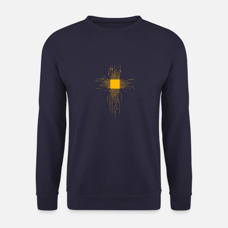 Computer Heart / CPU - Heart - Unisex Sweatshirt - navy