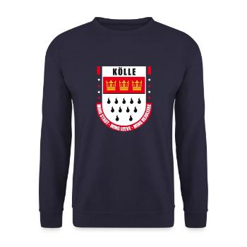 Kölle | Köln - Unisex Pullover - Navy - Vorne - Alina (178cm) & Michal (187cm)