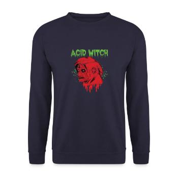 Witch - Acid witch grudge - Unisex Pullover - Navy - Vorne - Alina (178cm) & Michal (187cm)