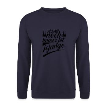 Köln die Stadt Moin Deutschland - Unisex Pullover - Navy - Vorne - Alina (178cm) & Michal (187cm)