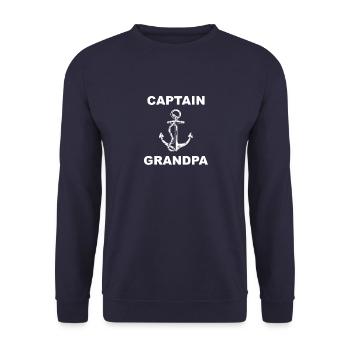 Capitaine grand-père - Sweat-shirt Unisexe - marine - Devant - Alina (178cm) & Michal (187cm)