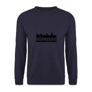 Nuremberg - Unisex Sweatshirt - navy - Front - Alina (178cm) & Michal (187cm)