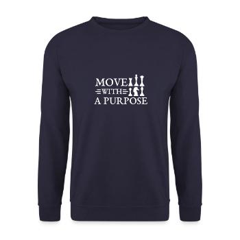 échecs - Sweat-shirt Unisexe - marine - Devant - Alina (178cm) & Michal (187cm)