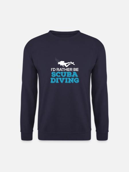 I'd Rather Be Scuba Diving - Unisex Sweatshirt - navy