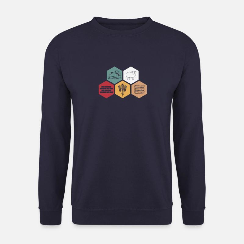 Rollenspiel Rohstoffe Brettspiel Retro Geschenk - Unisex Pullover - Navy