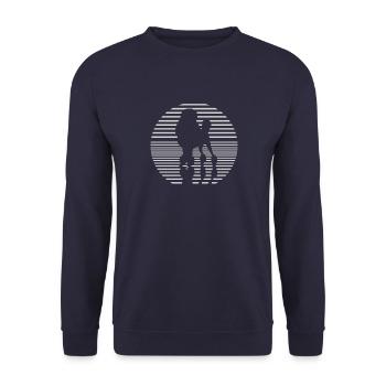 Poodle lover the poodle T-shirt with the dog - Unisex Sweatshirt - navy - Front - Alina (178cm) & Michal (187cm)