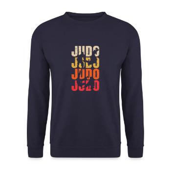judo - Sweat-shirt Unisexe - marine - Devant - Alina (178cm) & Michal (187cm)