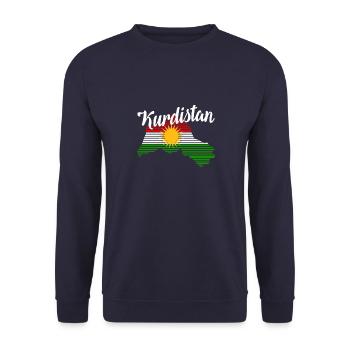 Kurdistan - Sweat-shirt Unisexe - marine - Devant - Alina (178cm) & Michal (187cm)