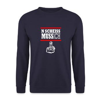 Je dois chier - Sweat-shirt Unisexe - marine - Devant - Alina (178cm) & Michal (187cm)