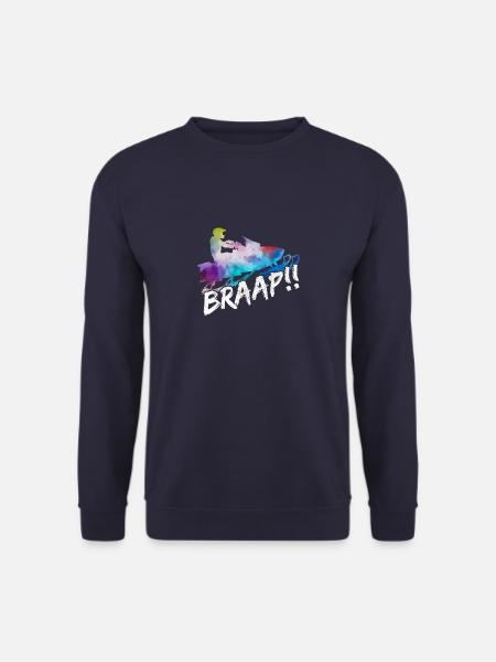 Braap! Snowmobile gift - Unisex Sweatshirt - navy