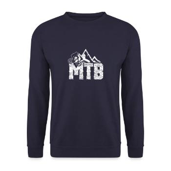 VTT - VTT de descente cadeau - Sweat-shirt Unisexe - marine - Devant - Alina (178cm) & Michal (187cm)