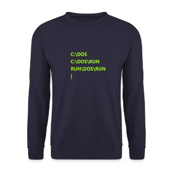 C: \ Dos C: \ Dos \ Run \ Run \ Dos \ Run - Unisex Sweatshirt - navy - Front - Alina (178cm) & Michal (187cm)