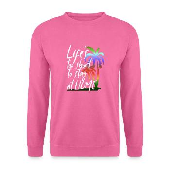 Voyage autour du monde touristique vacancier Globetrotter - Sweat-shirt Unisexe - rose - Devant