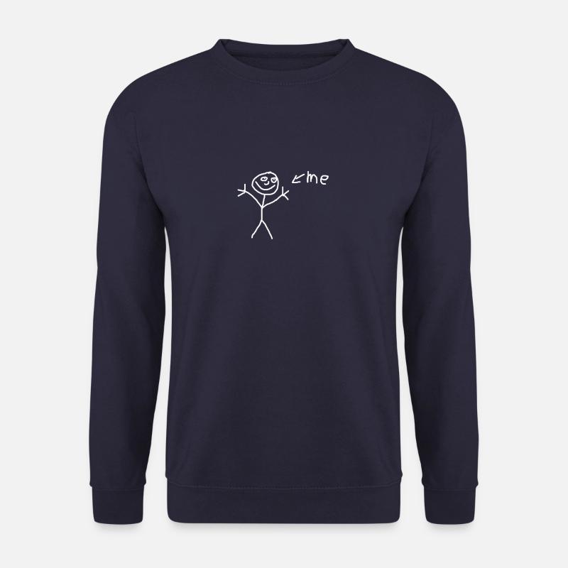 Stick man drawing - Unisex Sweatshirt - navy