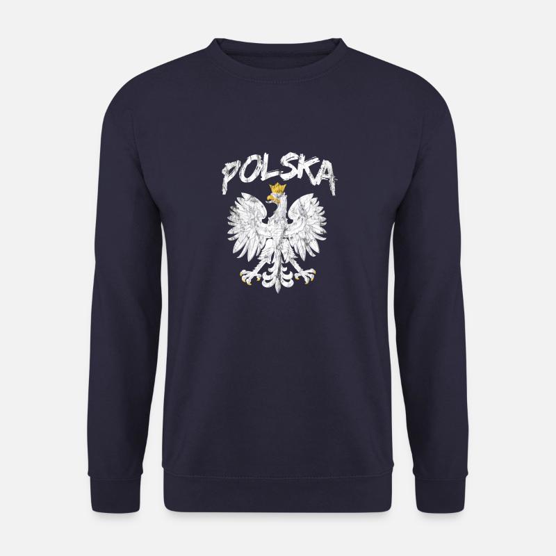 Polska Polen Poland polnischer Adler - Unisex Pullover - Navy