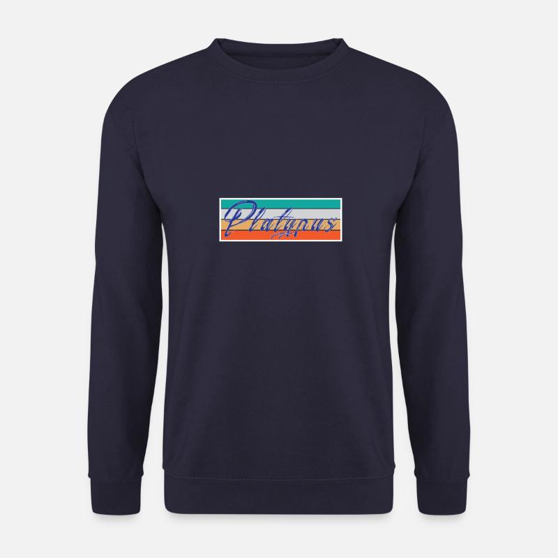 Lettrage ornithorynque - Sweat-shirt Unisexe - marine