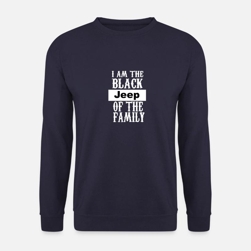Ich bin der schwarze Jeep der Familie - Unisex Pullover - Navy