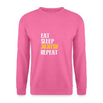 Eat. Sleep. Jujitsu. Repeat. - Unisex Pullover - Pink - Vorne