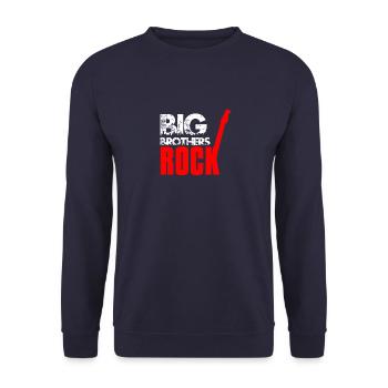 Big Brothers Rock - Unisex Pullover - Navy - Vorne - Alina (178cm) & Michal (187cm)