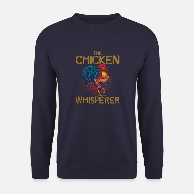 Chicken Whisperer Farmer - Unisex Pullover - Navy