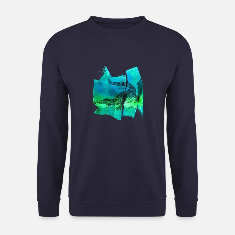 Krokodil krokodil crocodile aligator alligator - Unisex Pullover - Navy