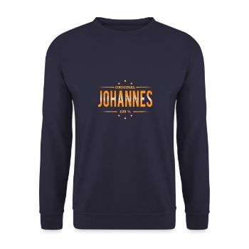 Johannes - Unisex Pullover - Navy - Vorne - Alina (178cm) & Michal (187cm)