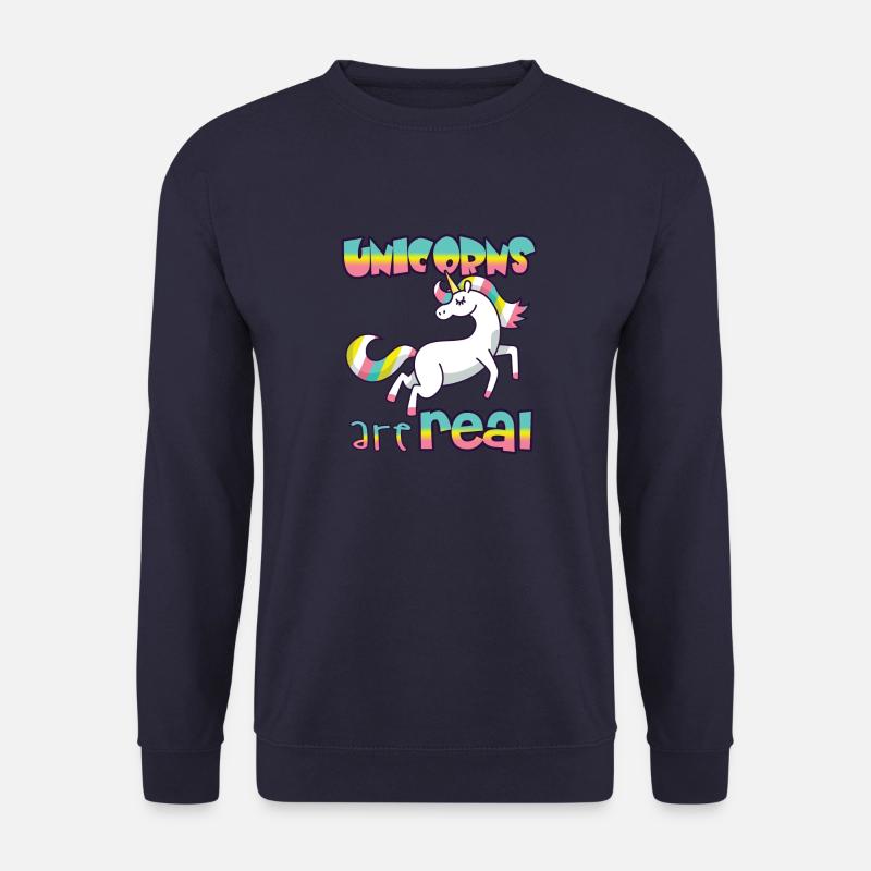 Einhörner sind real - Unisex Pullover - Navy