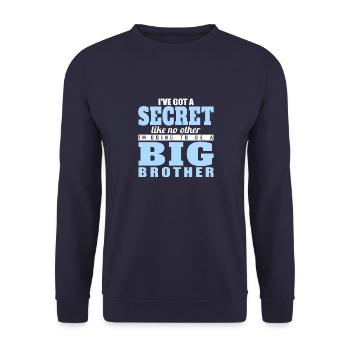 Ich werde ein großer Bruder - Unisex Pullover - Navy - Vorne - Alina (178cm) & Michal (187cm)