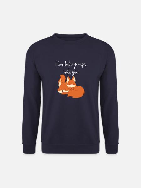 Fuchs – Fuchs T-Shirt – Fuchsfan – Morgenmuffel - Unisex Pullover - Navy