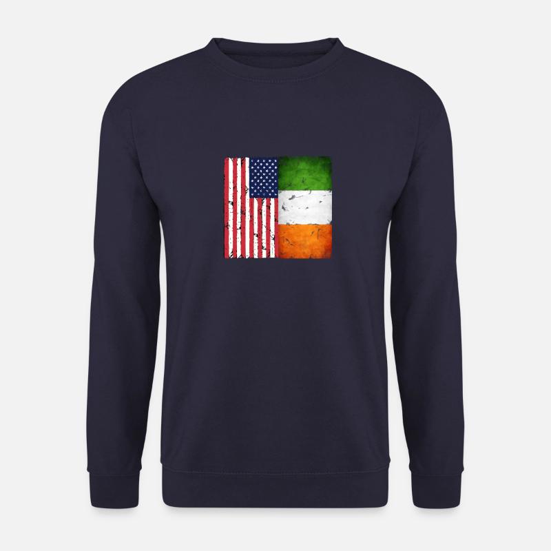 Retro American Irish gift design - Unisex Sweatshirt - navy