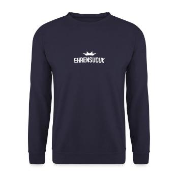 Ehrensucuk Knoblauchwurst Türkei Türke Spruch Witz - Unisex Pullover - Navy - Vorne - Alina (178cm) & Michal (187cm)