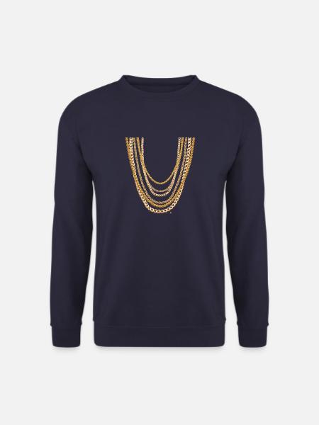 Grosse Goldketten - Unisex Pullover - Navy
