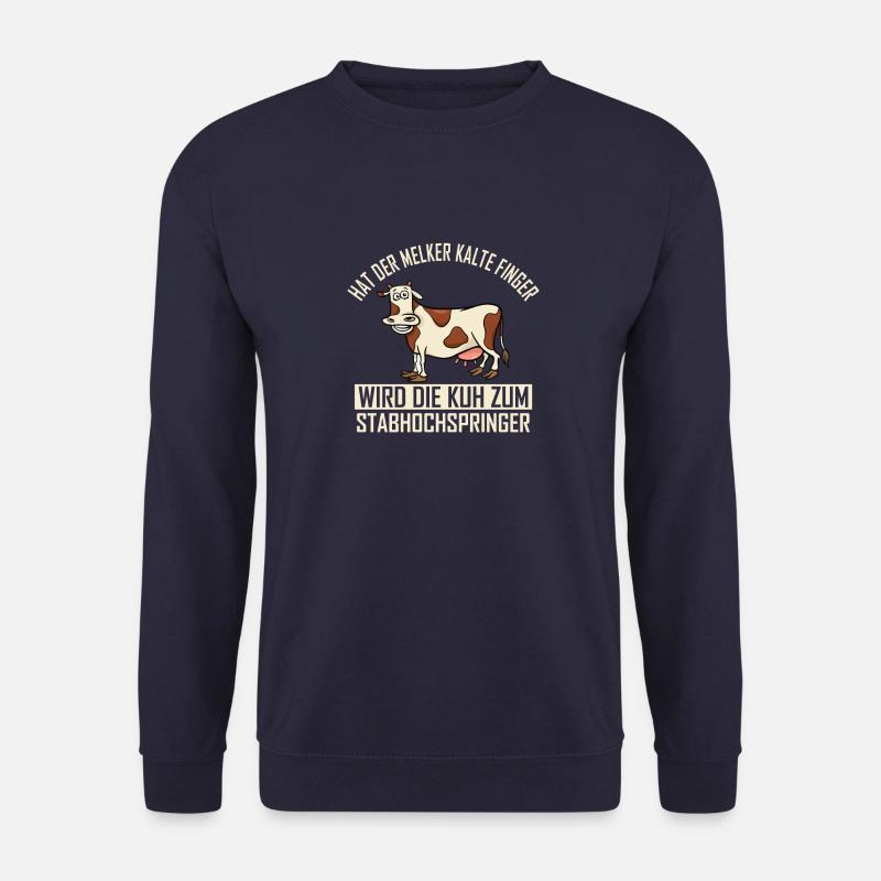 Kuh Tier Kühe Bauernhof Geschenk · Kalte Finger - Unisex Pullover - Navy