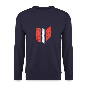 Ohio Cleveland Football Américain Cadeau - Sweat-shirt Unisexe - marine - Devant - Alina (178cm) & Michal (187cm)