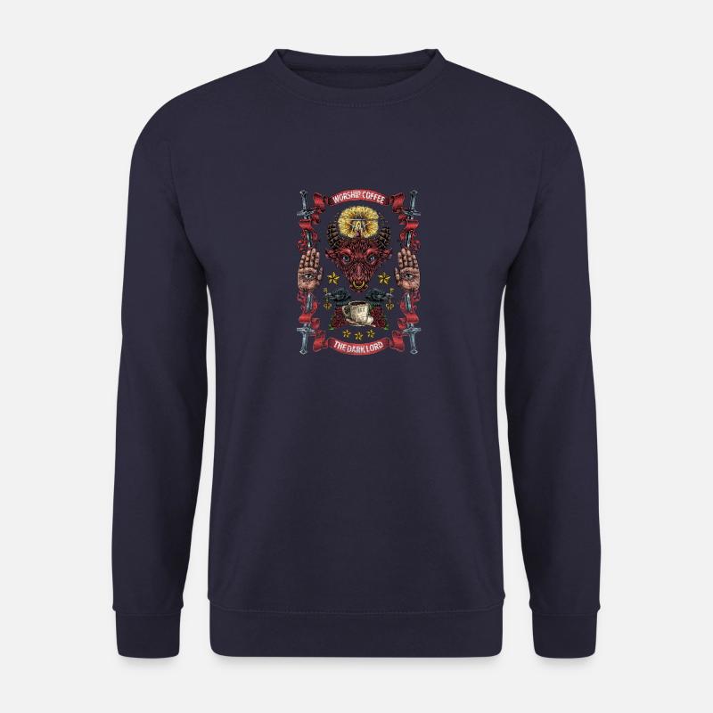 LORD COFFEE I Geschenk für Kaffee-Junkie & Süchtig - Unisex Pullover - Navy