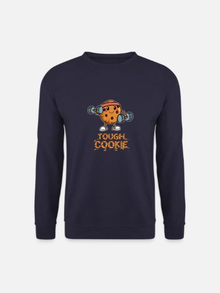 Harter Keks Plätzchen Fitness Training Sport Gym - Unisex Pullover - Navy