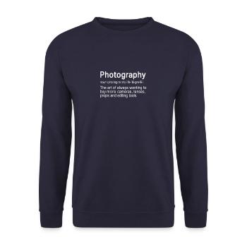 Définition de photographie drôle2 - Sweat-shirt Unisexe - marine - Devant - Alina (178cm) & Michal (187cm)