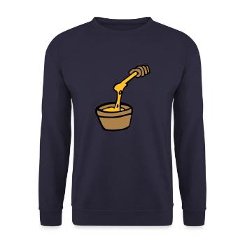 Koch Fondue Käse Aligot Käsefondue französische K - Unisex Pullover - Navy - Vorne - Alina (178cm) & Michal (187cm)