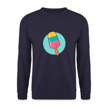 Eis am Stiel - Unisex Pullover - Navy - Vorne - Alina (178cm) & Michal (187cm)