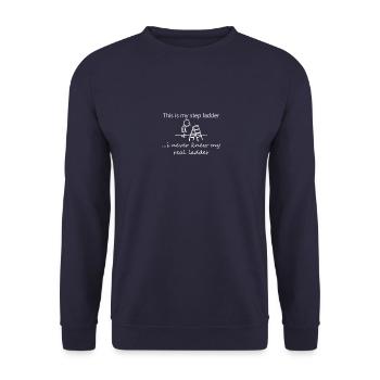step ladder - Unisex Sweatshirt - navy - Front - Alina (178cm) & Michal (187cm)
