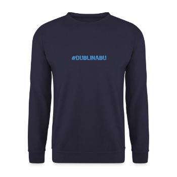 Top Fun Dublin Gaelic Football Shirt - Sweat-shirt Unisexe - marine - Devant - Alina (178cm) & Michal (187cm)
