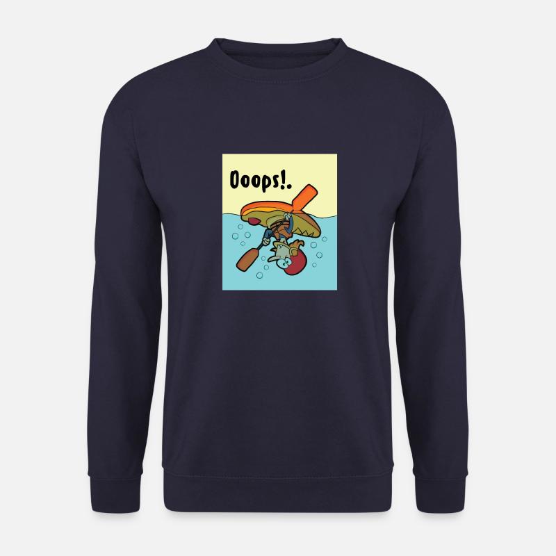 Kanu Kajak Paddeln Geschenk Kanufahrer Sprüche - Unisex Pullover - Navy