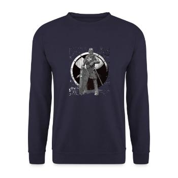 Knight Templar Knights Templar Crusader Warrior - Unisex Sweatshirt - navy - Front - Alina (178cm) & Michal (187cm)