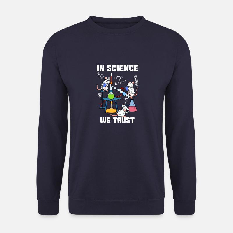 Physiker Mäuse Chemiker Maus Wissenschaftler Ratte - Unisex Pullover - Navy