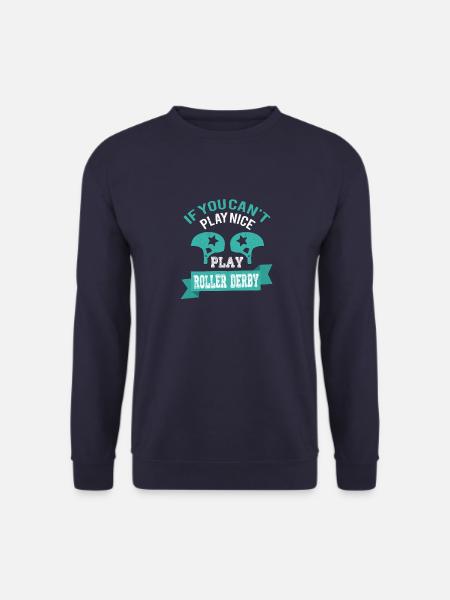 Lustiges Roller Derby spielen schönes Geschenk - Unisex sweater - marineblå