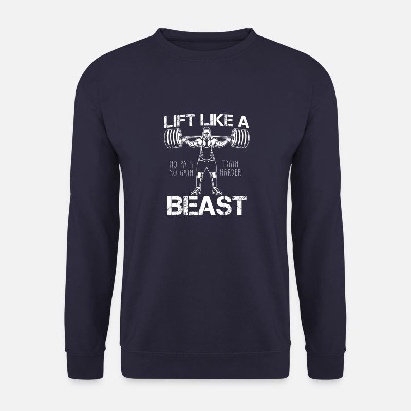 Lift like a Beast - Gym - Training - Squat - Unisex Sweatshirt - navy